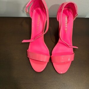 Women Beella Madden Girl Pink Heels Size 6M